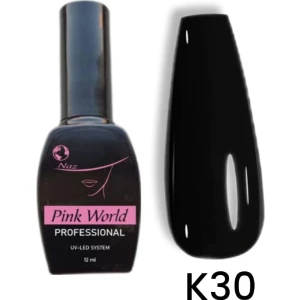 Pink World Kalıcı Oje 12ML K30  Siyah
