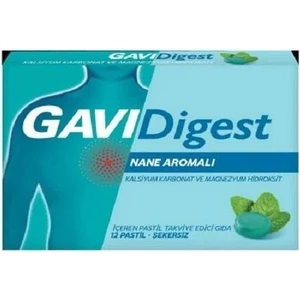 Gavidigest Nane Aromalı Şekersiz 12 Pastil