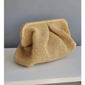 Yanu Design Burslu El Örgüsü Hasır Çanta