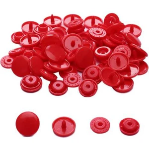 Çıt Çıt Seti Plastik Kırmızı (100 Set)