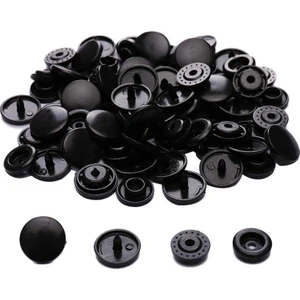 Çıt Çıt Seti Plastik Siyah (100 Set)