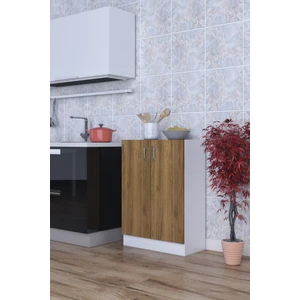 Rafineri Mokas Çok Amaçlı Mdf Dolap Raflı Kapaklı Mutfak Balkon Banyo