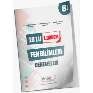 Pisagor Yayınları 8. Sınıf 10'uı 1. Dönem Fen Bilimleri Denemeleri