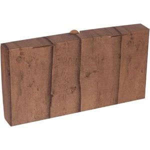 Ahşap Baskılı Orta Pide Kutusu 32X16X4 cm - 100 Adet