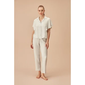 Cream Maskülen Pijama Takımı