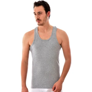 Erkek Gri 6'lı Paket Ribana Klasik Atlet