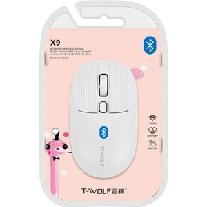 T-Wolf X9 1000 Dpı Uyumlu Kablosuz Bluetooth Mouse Beyaz