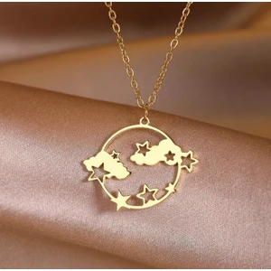 Nida Jewelry 925 Ayar Gümüş Tasarım Gökyüzü Kolye