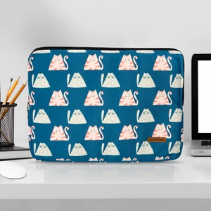 Booms Bag MacBook Air/pro Ultrabook 13-14 Inç Su Geçirmez Fermuarlı Darbe Önleyici Laptop Notebook Çantası-Cat