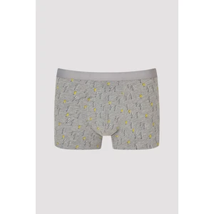 Erkek Gri-Melanj Lighting Design Mid Boxer