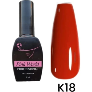 Pink World Kalıcı Oje [12ML] K18 KIRMIZI