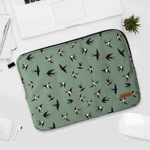 Booms Bag MacBook Air/pro Ultrabook 13-14 Inç Su Geçirmez Fermuarlı Darbe Önleyici Laptop Notebook Çantası-Bird