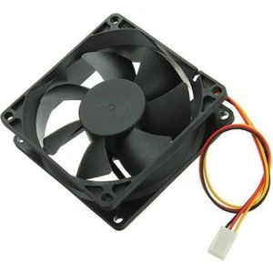 8 cm 12 Volt Fan 12 Volt 8 cm 2 Pinli 20 cm Kablo Uzunluğu 80X80X25 mm Fan