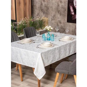 Cotton Box Jakarlı Dertsiz Masa Örtüsü Lavinia Beyaz 155X160