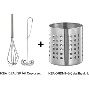 IKEA Idealisk Çırpıcı ve  Ordnıng Çatal Bıçaklık