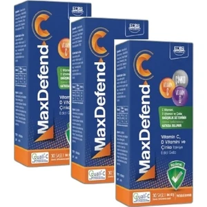 Edis Pharma Max Defend C Vitamini D Vitamini ve Çinko 30 Saşe x 3 Adet