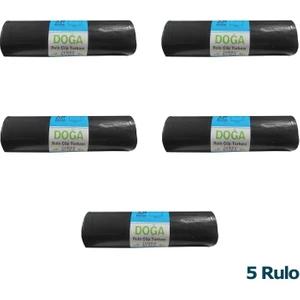 Battal Boy Çöp Torbası Poşeti - 400 Gr. - 90 Litre - 80 x 110 cm / 10 Adetlik 5 Rulo