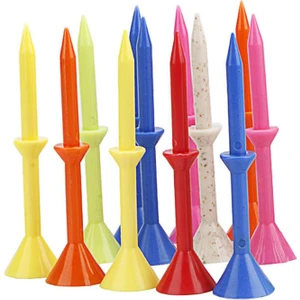 PZ Home Premium Golf Tees 12 Pcs Dayanıklı Yeniden Kullanılabilir Açık Mekan Esnek 83MM Kullanılabilir (Yurt Dışından)