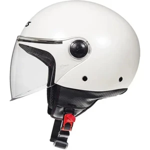 Square Gloss Pearl Motosiklet Kaskı Beyaz SYM0018