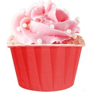 Muffin Kek Kapsülü Kırmızı 50'li - V
