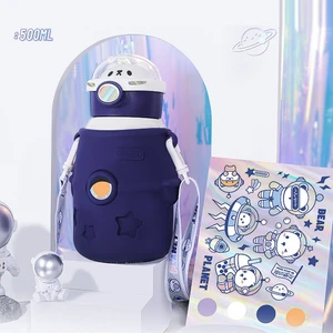 Huanhuan Store Sevimli Dayanıklı ve Yeniden Kullanılabilir Büyük Kapasiteli Su Isıtıcısı Karikatür Yalıtım Bardağı (Yurt Dışından)