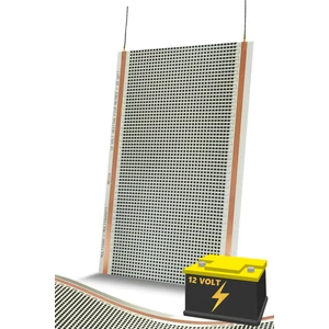 30CMX50CM 12 Volt Isıtıcı Akü ile Çalışır 3 Amper