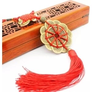 Feng Shui Çin Antik Şans, Bereket, Mutluluk, Refah ve Başarı Servet Pirinç Para Charm Dekor
