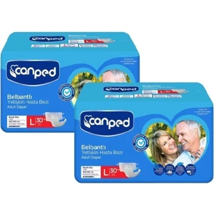 Belbantlı Hasta Bezi Büyük Boy Large 30'lu 2 Paket - 60 Adet