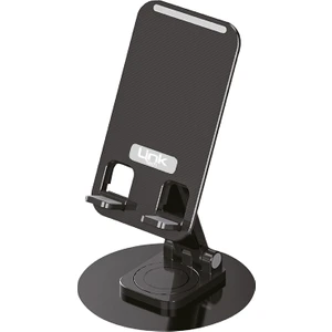 Linktech H763 Metal Katlanır Masaüstü Telefon ve Tablet Standı