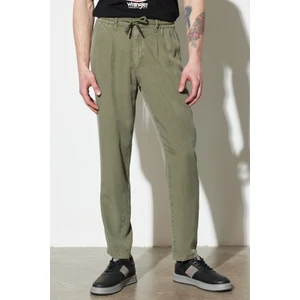 Regular Fit Normal Kesim Normal Bel Yeşil Chino Pantolon