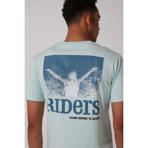 Riders By Lee Riders By Lee Loose Fit %100 Pamuk Bisiklet Yaka Mint Yeşili Tişört