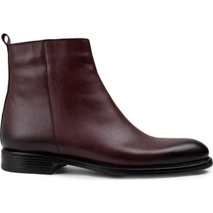 Deri Bordo Erkek Bot