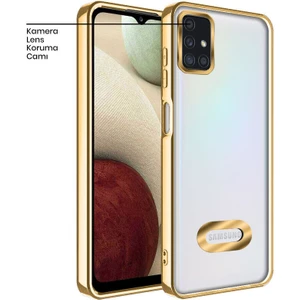 Samsung Galaxy A71 Kılıf Zebana Glint Silikon Kılıf Gold
