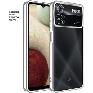 Xiaomi Poco X4 Pro 5g Kılıf Zebana Glint Silikon Kılıf Gri