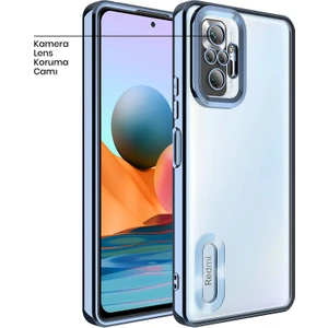 Xiaomi Redmi Note 10 Pro Kılıf Zebana Glint Silikon Kılıf Açık Mavi