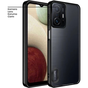 Xiaomi Mi 11T Pro Kılıf Zebana Glint Silikon Kılıf Siyah