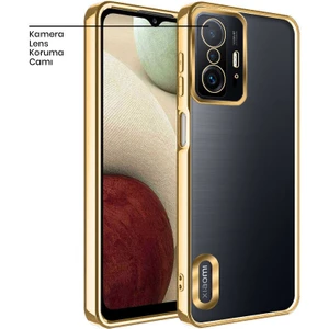Xiaomi Mi 11T Kılıf Zebana Glint Silikon Kılıf Gold