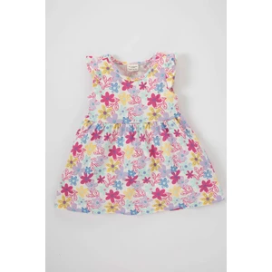 Kız Bebek Desenli Kolsuz Elbise A0136A523SM