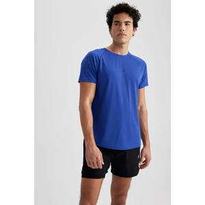 DeFactoFit Slim Fit Bisiklet Yaka Baskılı Sporcu Tişört V2887AZ23SP