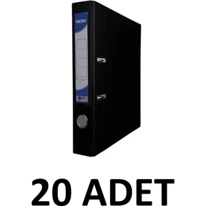 20 Adet Siyah Dar Plastik Klasör