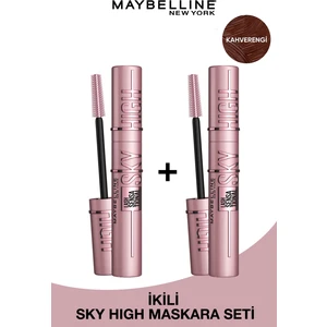 Maybelline New York 2'li Maybelline New York Lash Sensational Sky High Kahverengi Maskara Seti
