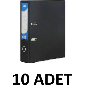 10 Adet Siyah Geniş Plastik Klasör