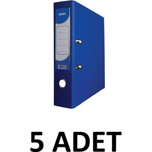 5 Adet Mavi Geniş Plastik Klasör