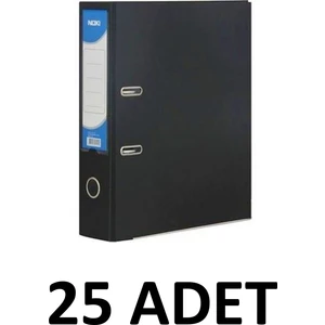 25 Adet Siyah Geniş Plastik Klasör