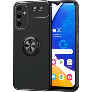 Kip GSM Galaxy A54 Kılıf Metal Yüzüklü Standlı Yumuşak Ravel Silikon Kapak