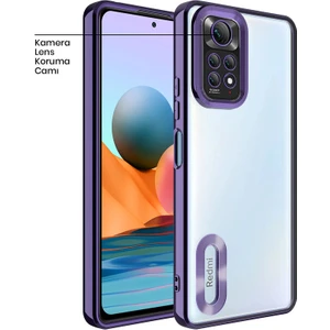 Xiaomi Redmi Note 11 Pro 5g Kılıf Zebana Glint Silikon Kılıf Derin Mor