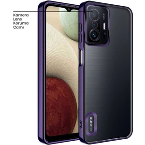 Xiaomi Mi 11T Kılıf Zebana Glint Silikon Kılıf Derin Mor