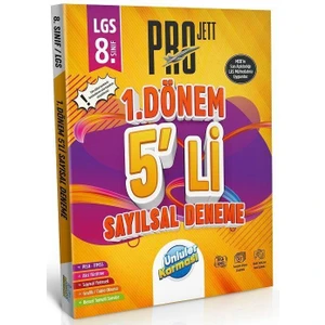 Ünlüler Karması 8. Sınıf LGS Sayısal 1. Dönem Pro Jett 5 Li Deneme Ünlüler Karması Karması