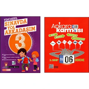Kırmızı Beyaz Yayınlar +Açı 3.Sınıf  Tüm Dersler Denemeleri Sınavda Yol Arkadaşım+Ankara Karması 2 Kitap