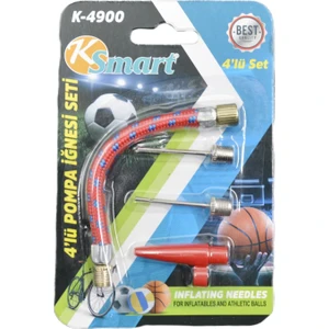 4 Lü Pompa Iğnesi Bisiklet ve Top Şişirme Iğnesi K-4900 Gkh
